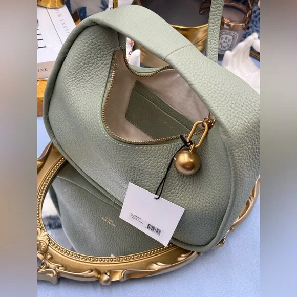 🆕 OROTON 🧿 NWT Clara Mini Convertible Crossbody Bag, Cactus Leather - Picture 12 of 15